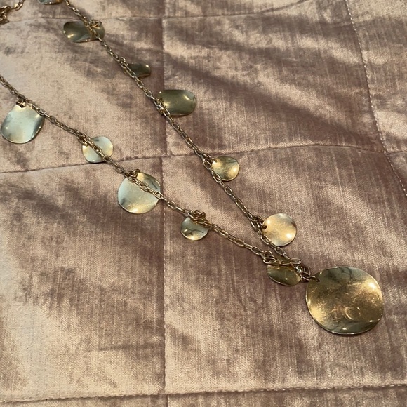 Goldtone Coin Style Necklace - Picture 4 of 7